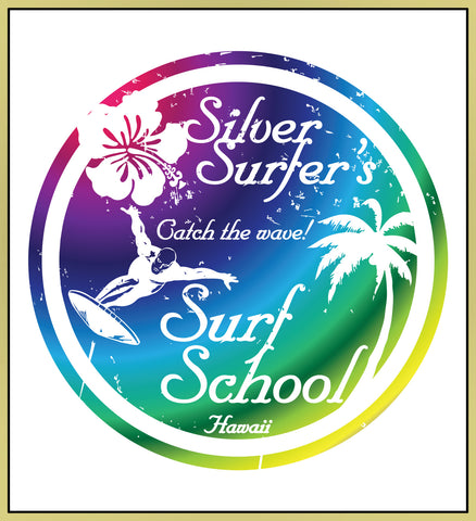 SILVER SURFER - SURF SCHOOL - NEW POP TURBO TEE!