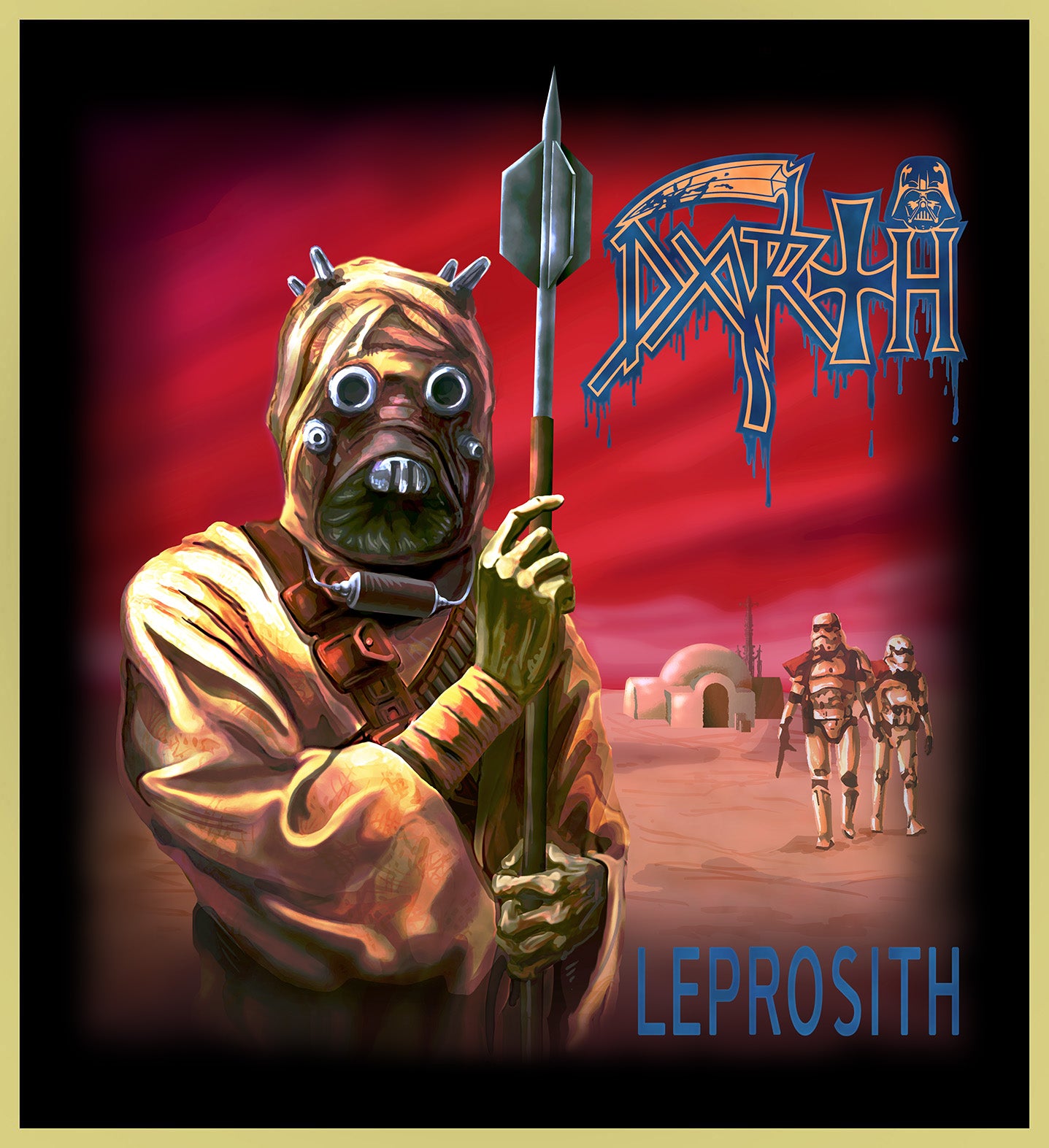 DARTH LEPROSITH - DEATH LEPROSY HEAVY METAL TURBO TEE! – TURBO COMICS