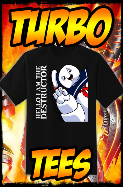 GHOSTBUSTERS - STAY PUFT DESTRUCTOR - NEW POP TURBO TEE!
