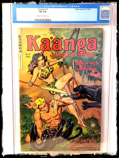 KAANGA: JUNGLE KING - #13 FICTION HOUSE PUBLICATION (CGC VG 4.0 - 1952)