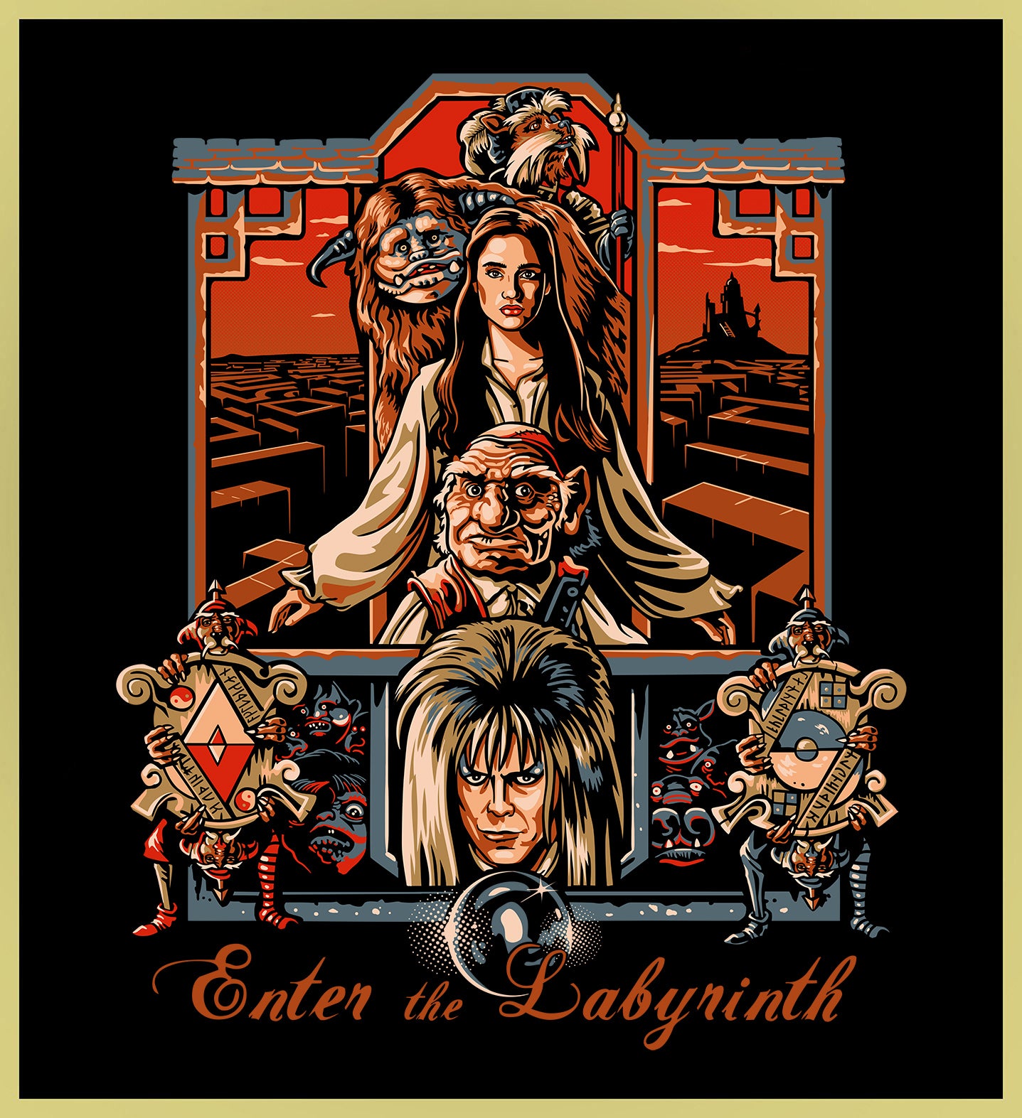 LABYRINTH - ENTER THE LABYRINTH - NEW POP TURBO TEE!