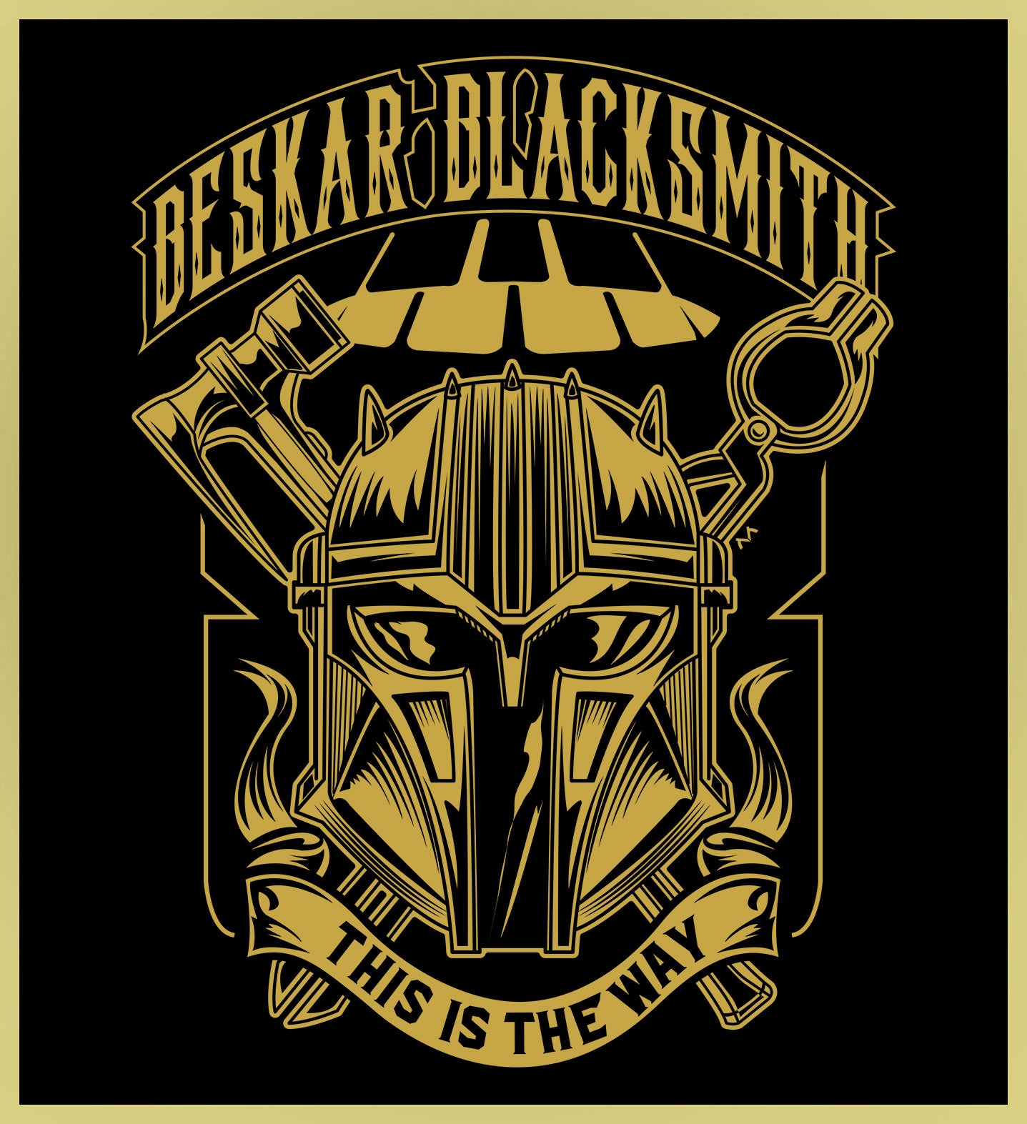 BESKAR BLACKSMITH - THE  ARMORER - NEW POP TURBO TEE!