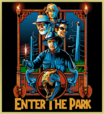 JURASSIC PARK - ENTER THE PARK - NEW POP TURBO TEE!