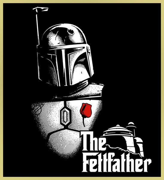 BOBA FETT - THE FETTFATHER - NEW POP TURBO TEE!