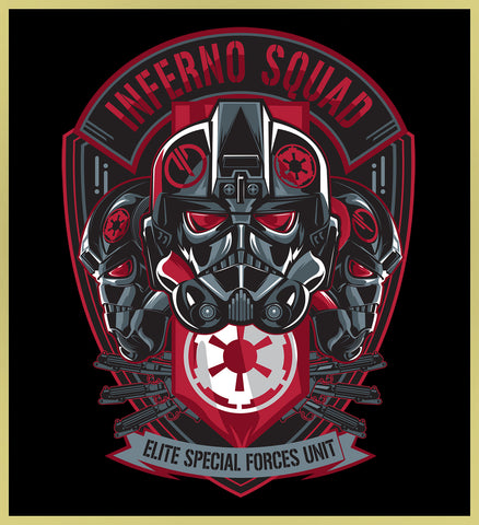INFERNO SQUAD - ELITE SPECIAL FORCES UNIT BADGE - NEW POP TURBO TEE!