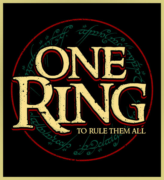 ONE RING - LORD OF THE RINGS - NEW POP TURBO TEE!