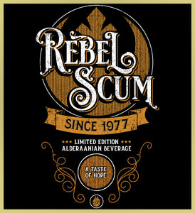 REBEL SCUM - ALDERAANIAN BEVERAGE - NEW POP TURBO TEE!
