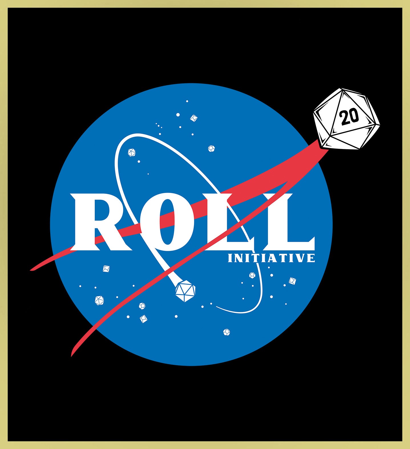 ROLL INITIATIVE - ROLL 20 - NEW POP TURBO TEE!