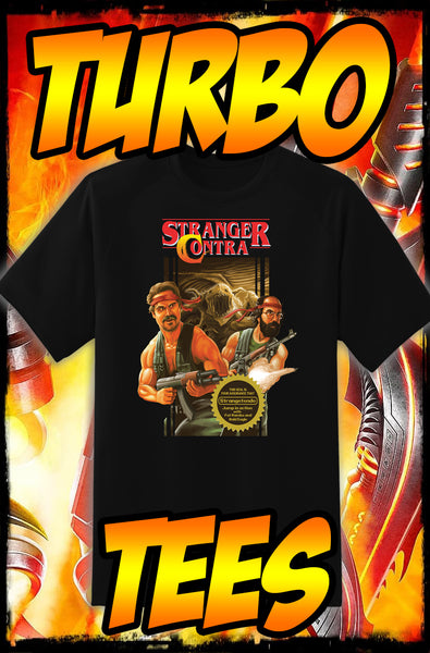 STRANGER THINGS - CONTRA MASH-UP - NEW POP TURBO TEE!
