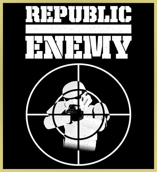 REPUBLIC ENEMY - PUBLIC ENEMY CLASSIC HIP-HOP MASH-UP TURBO TEE!