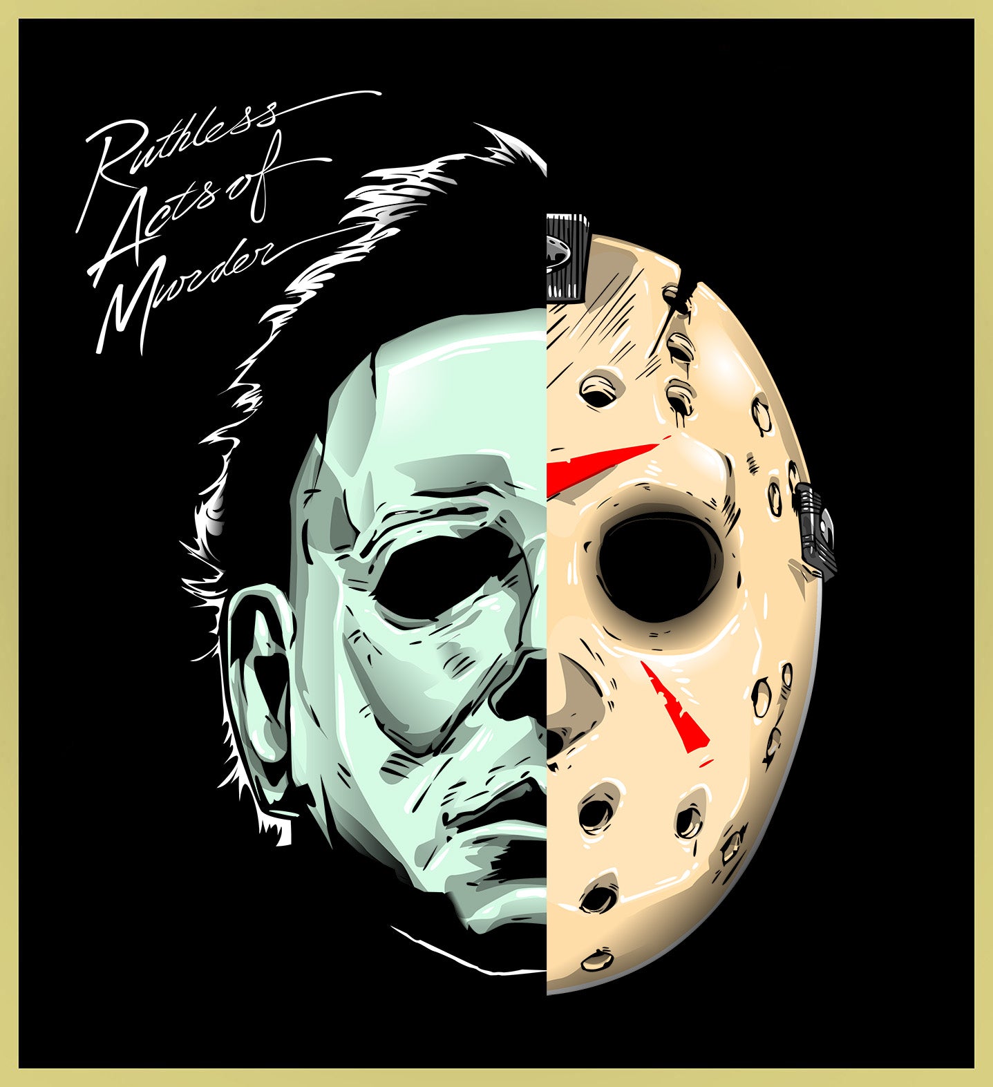 Jason Doxtator Desenho Jason Vs Michael Michael Myers Vs Jason Voorhees Clash In