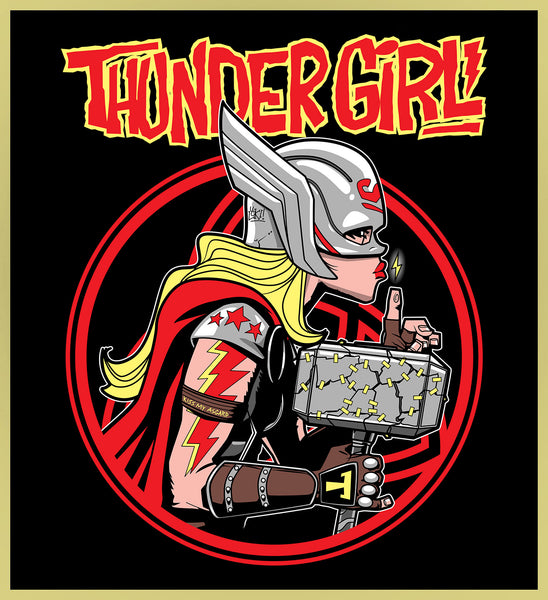 THUNDERGIRL - TANK GIRL / THOR - NEW POP TURBO TEE!