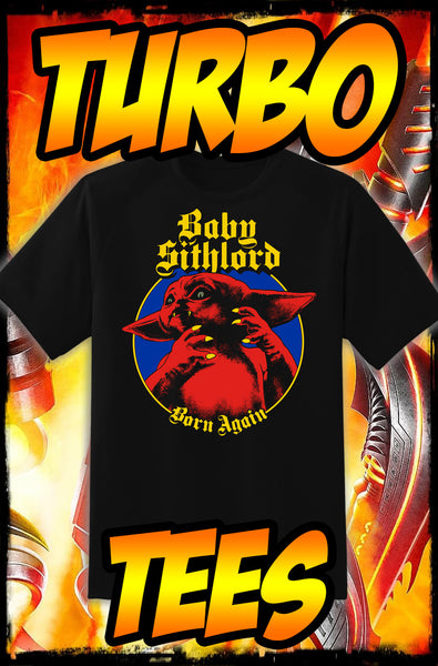 BABY SITHLORD - BLACK SABBATH / GROGU - HEAVY METAL TURBO TEE!