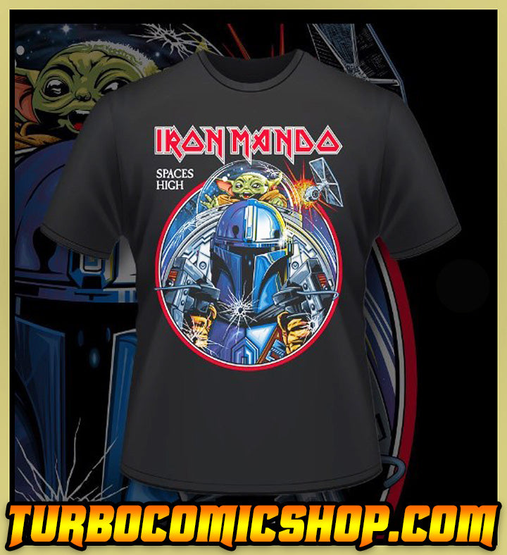 MANDALORIAN - IRON MANDO / SPACES HIGH - HEAVY METAL TURBO TEE