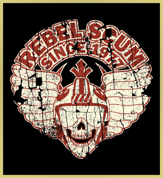 REBEL SCUM - SKULL PILOT - NEW POP TURBO TEE!