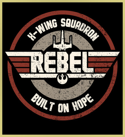 REBEL: X-WING SQUADRON - TOP GUN - NEW POP TURBO TEE!