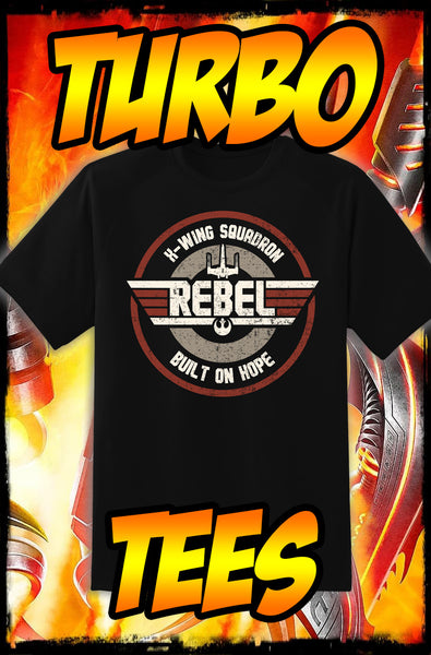 REBEL: X-WING SQUADRON - TOP GUN - NEW POP TURBO TEE!