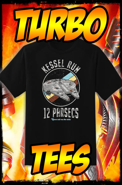 MILLENNIUM FALCON - KESSEL RUN - NEW POP TURBO TEE!