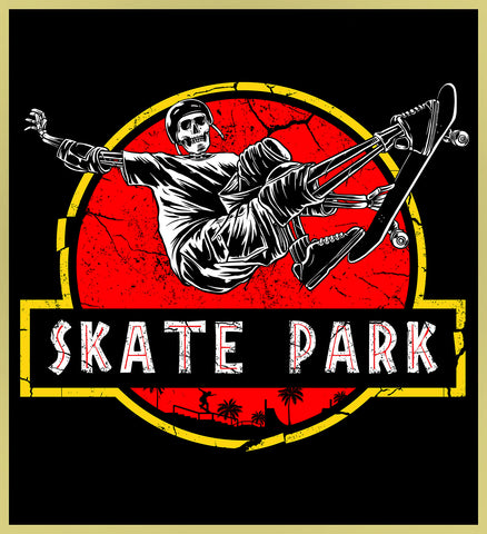 JURASSIC PARK - SKATE PARK NEW POP TURBO TEE!