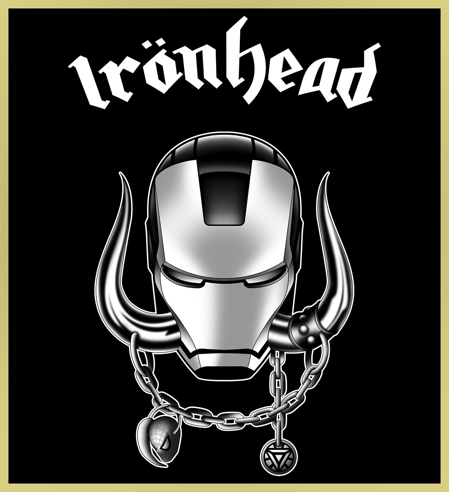 IRON MAN - IRON HEAD / MOTÖRHEAD - HEAVY METAL TURBO TEE!