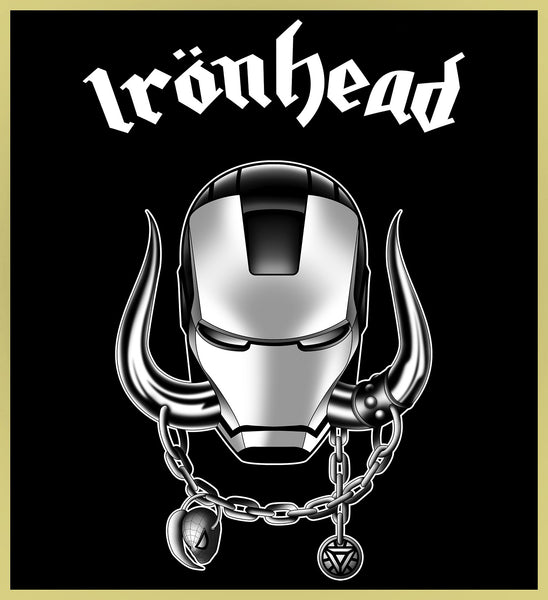 IRON MAN - IRON HEAD / MOTÖRHEAD - HEAVY METAL TURBO TEE!