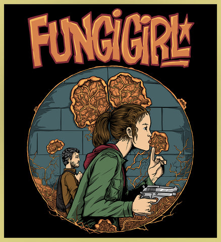 FUNGI GIRL - THE LAST OF US / TANK GIRL MASH-UP - NEW POP TURBO TEE!