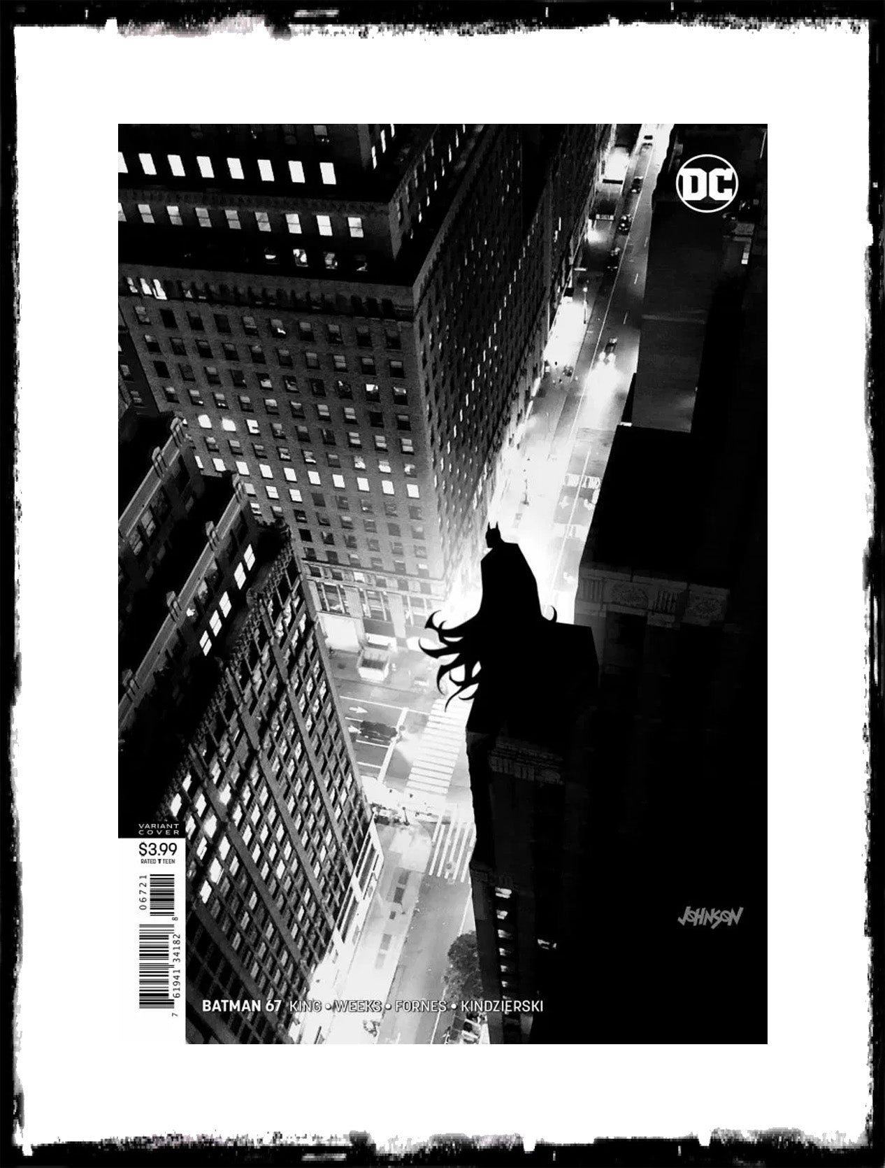 BATMAN - #67 - DAVE JOHNSON VARIANT COVER - (2016 - NM)!