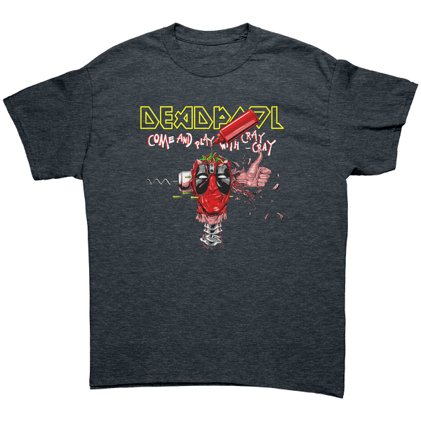 DEADPOOL - 'COME AND PLAY WITH CRAY CRAY' / IRON MAIDEN - HEAVY METAL TURBO TEE!