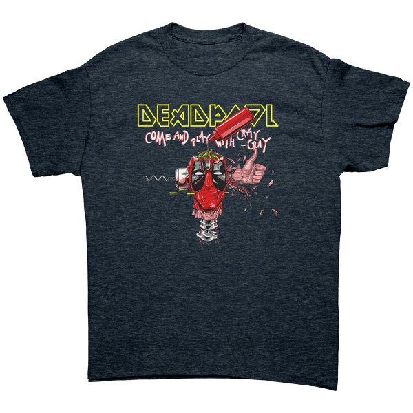 DEADPOOL - 'COME AND PLAY WITH CRAY CRAY' / IRON MAIDEN - HEAVY METAL TURBO TEE!