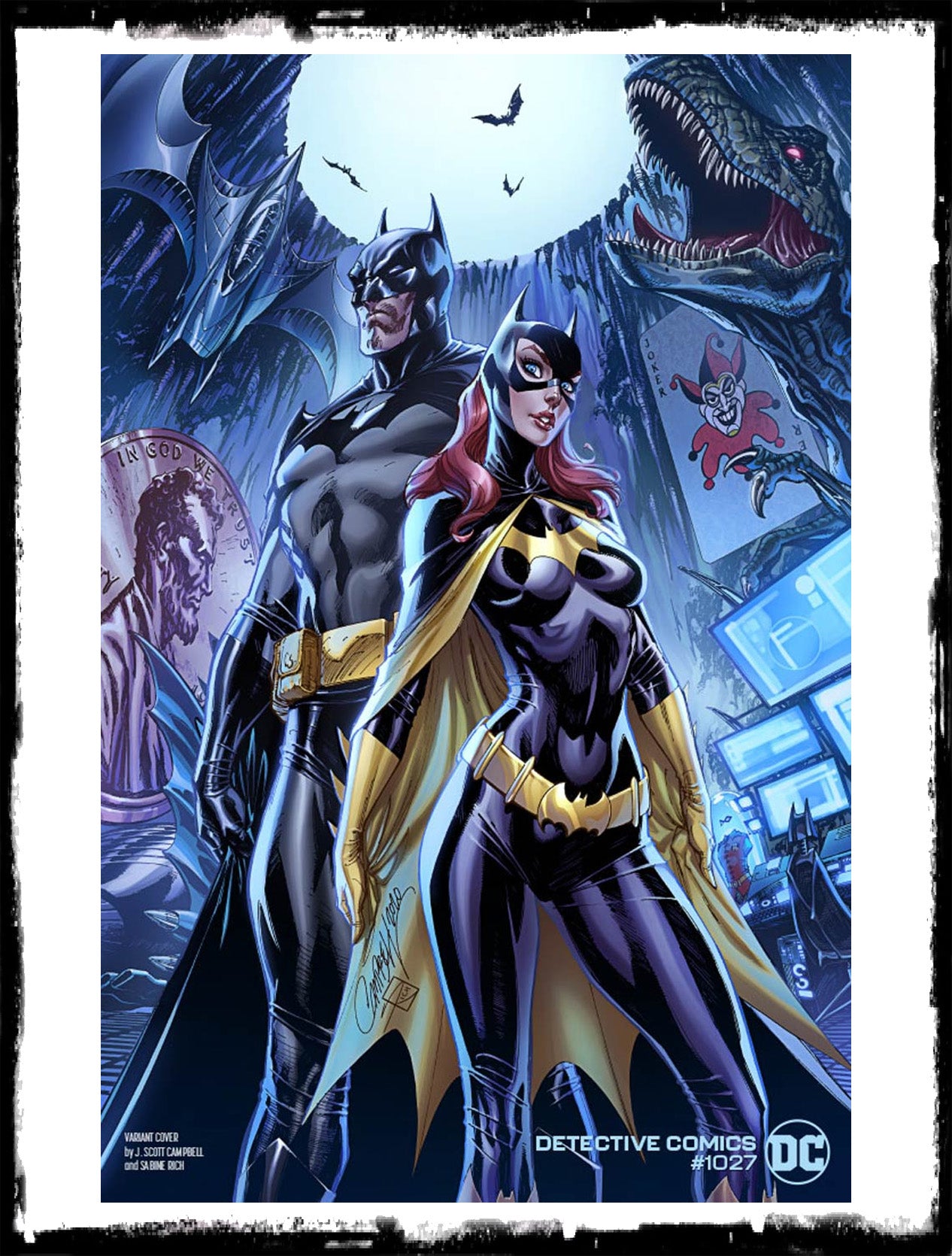 DETECTIVE COMICS - #1027 J. SCOTT CAMPBELL BATMAN & BATGIRL COVER (2020 - NM)