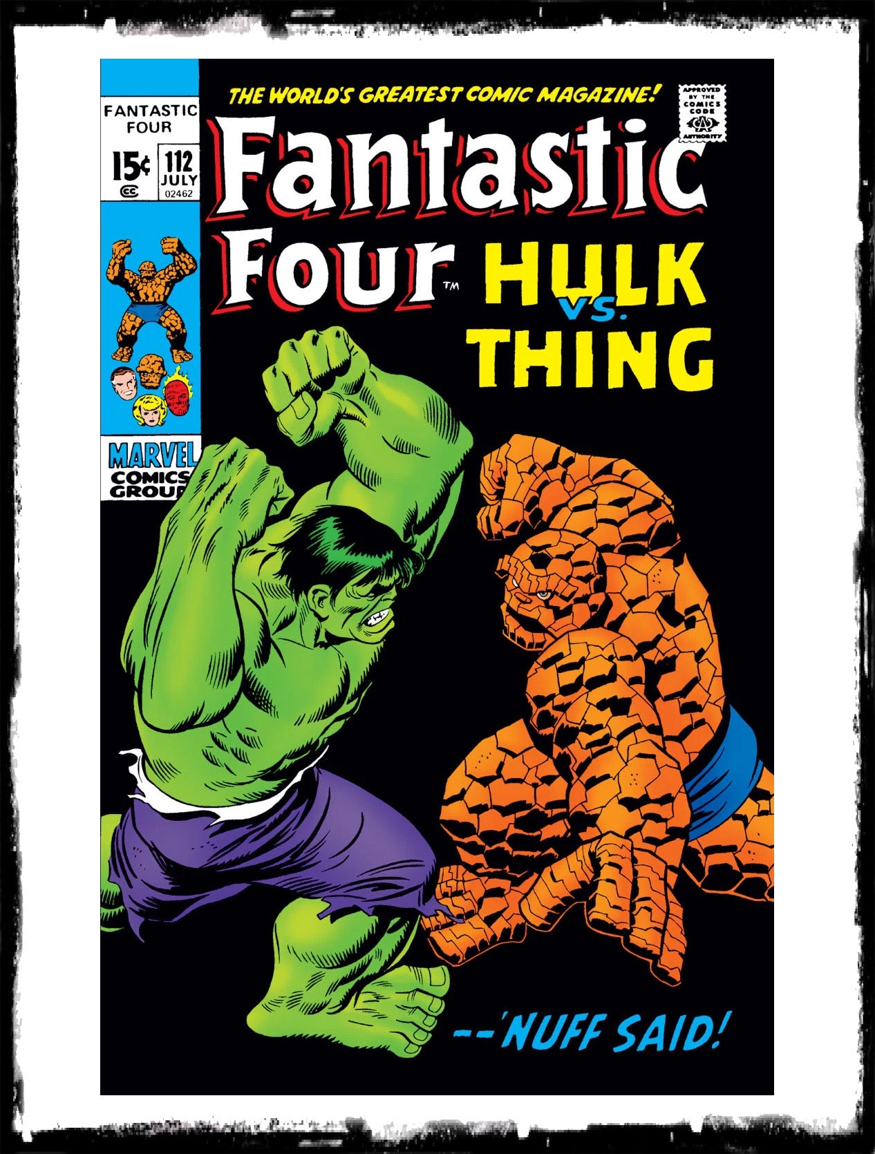 FANTASTIC FOUR - #112 INCREDIBLE HULK VS. THE THING (1971 - FN/VF)