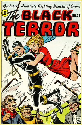 BLACK TERROR 1948 - GOLDEN AGE TURBO TEE!