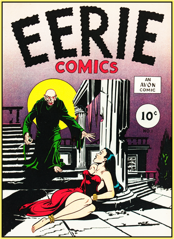 EERIE COMICS 1947 - GOLDEN AGE TURBO TEE!