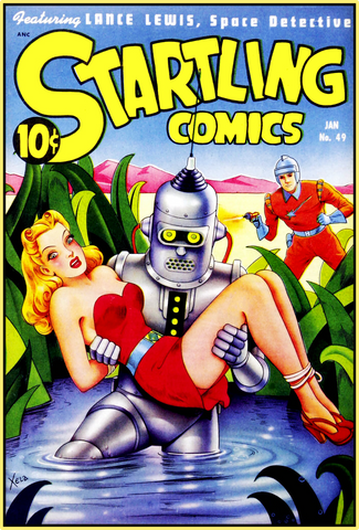 STARTLING COMICS 1948 - GOLDEN AGE TURBO TEE!