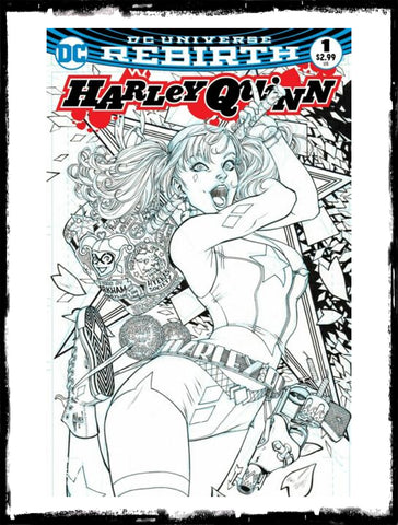 HARLEY QUINN - #1 GUILLEM MARCH B&W VARIANT (2018 - NM)