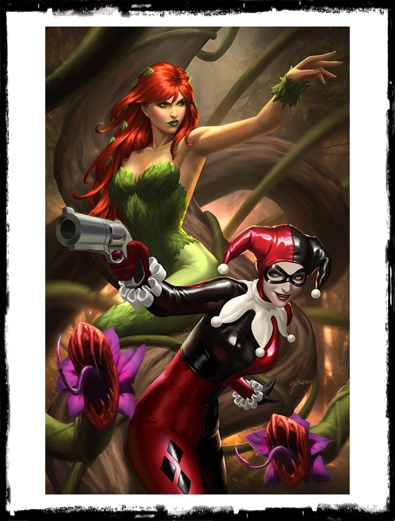 HARLEY QUINN & POISON IVY - #3 EJIKURE VIRGIN VARIANT / LIMITED TO 500 (2020 - NM)