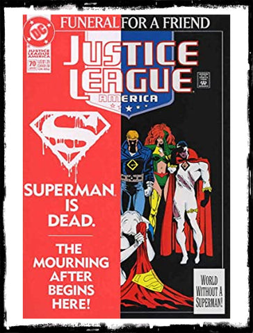 JUSTICE LEAGUE AMERICA - #70 DEATH OF SUPERMAN (1992 - VF+)