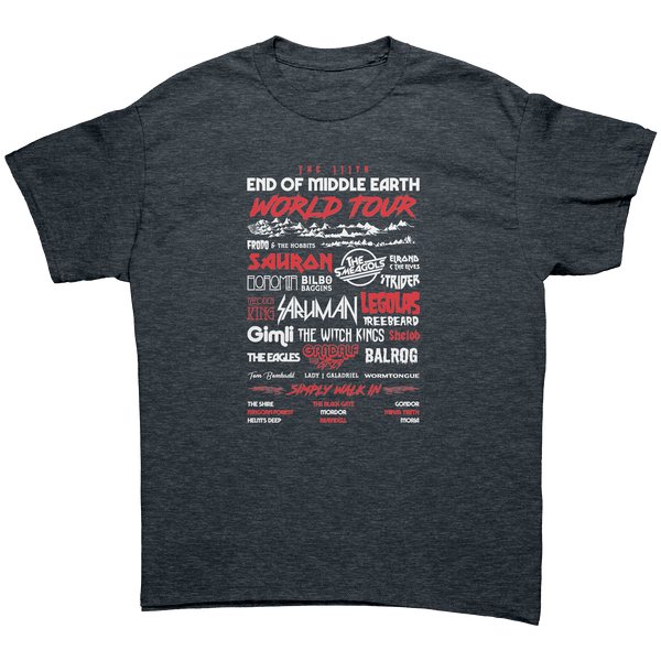 LORD OF THE RINGS - END OF MIDDLE EARTH TOUR - HEAVY METAL TURBO TEE!