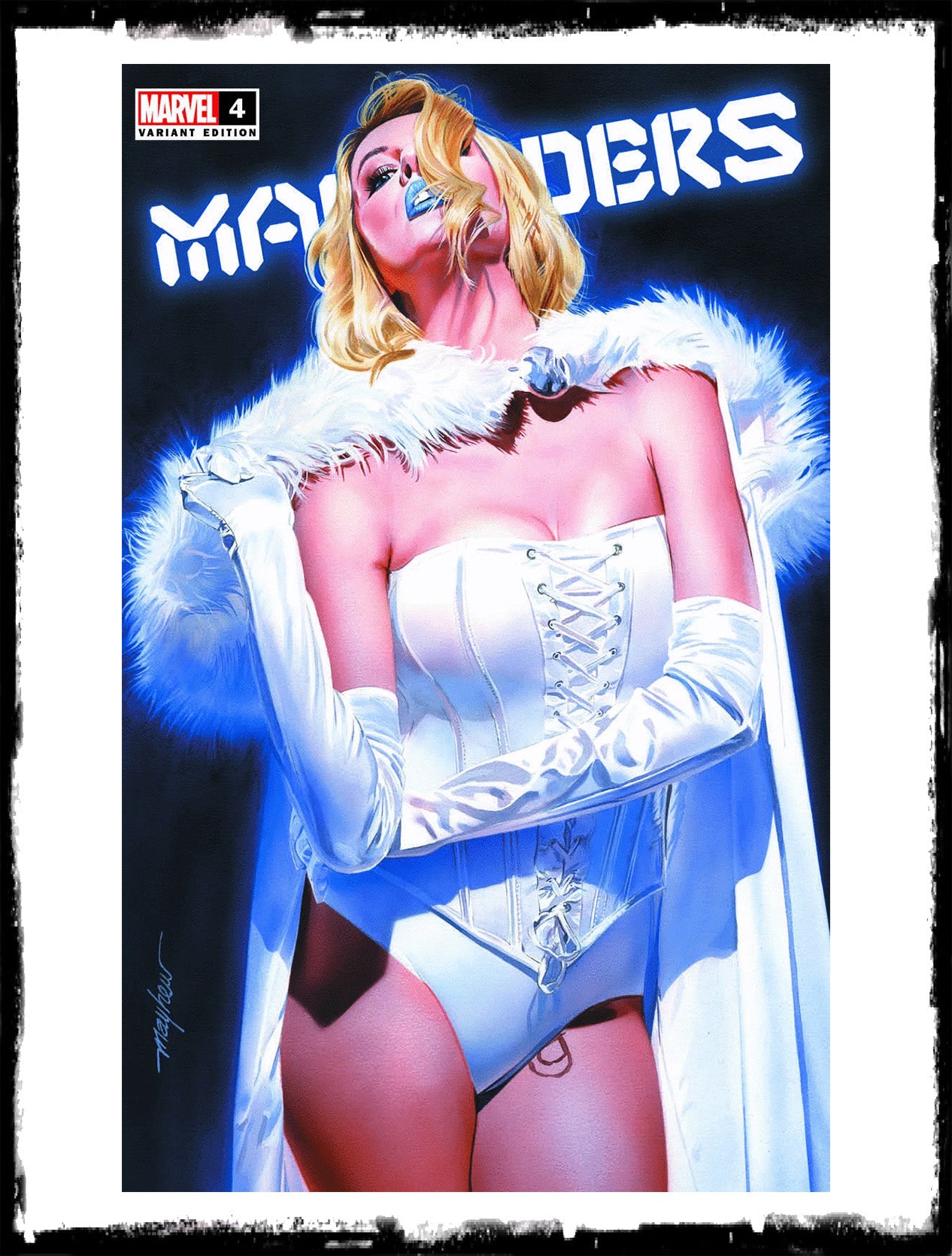 MARAUDERS - #4 MIKE MAYHEW WHITE QUEEN EXCLUSIVE LOGO VARIANT (2020 - NM)