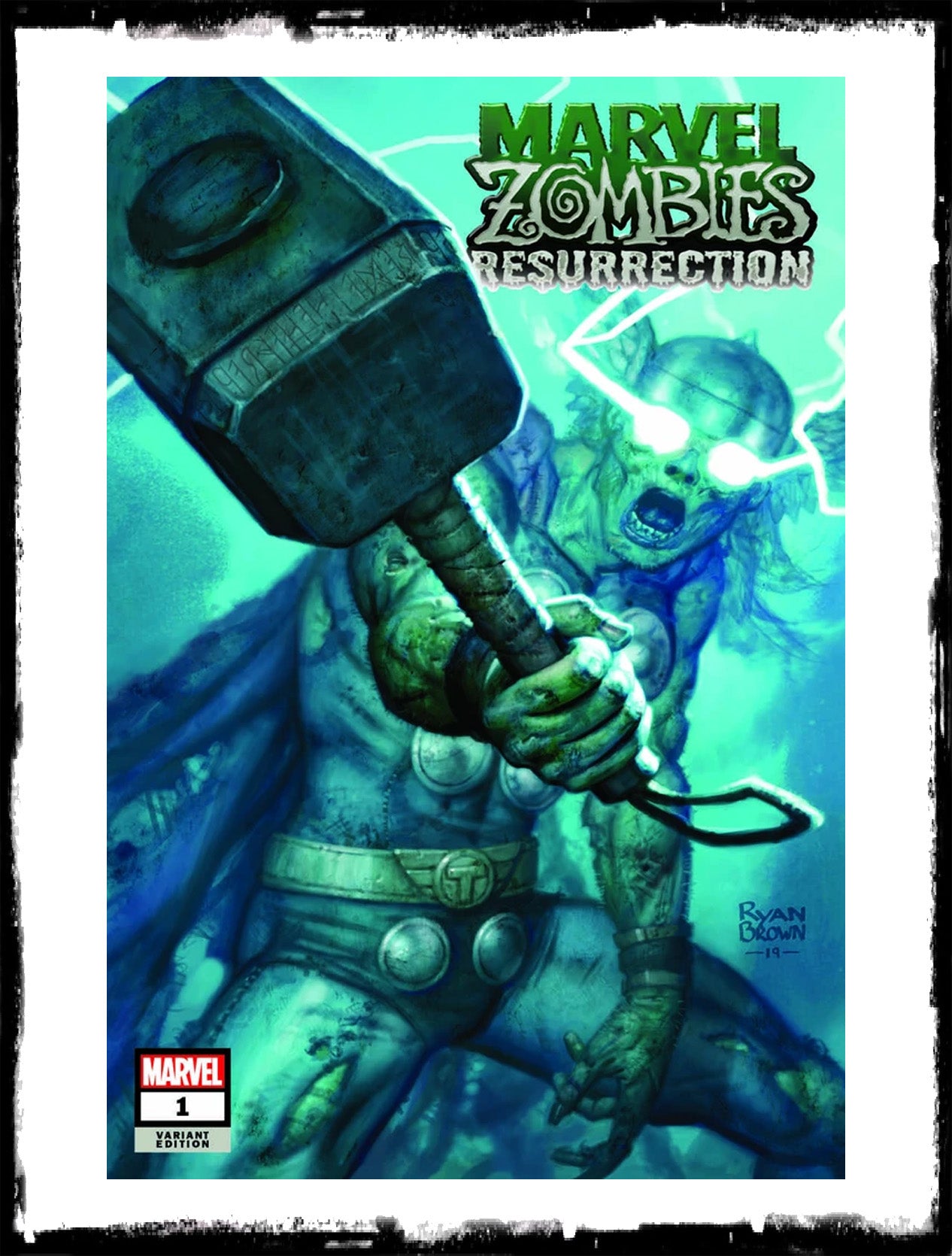 MARVEL ZOMBIES: RESURRECTION - #1 RYAN BROWN VARIANT EXCLUSIVE (2019 - VF+/NM-)