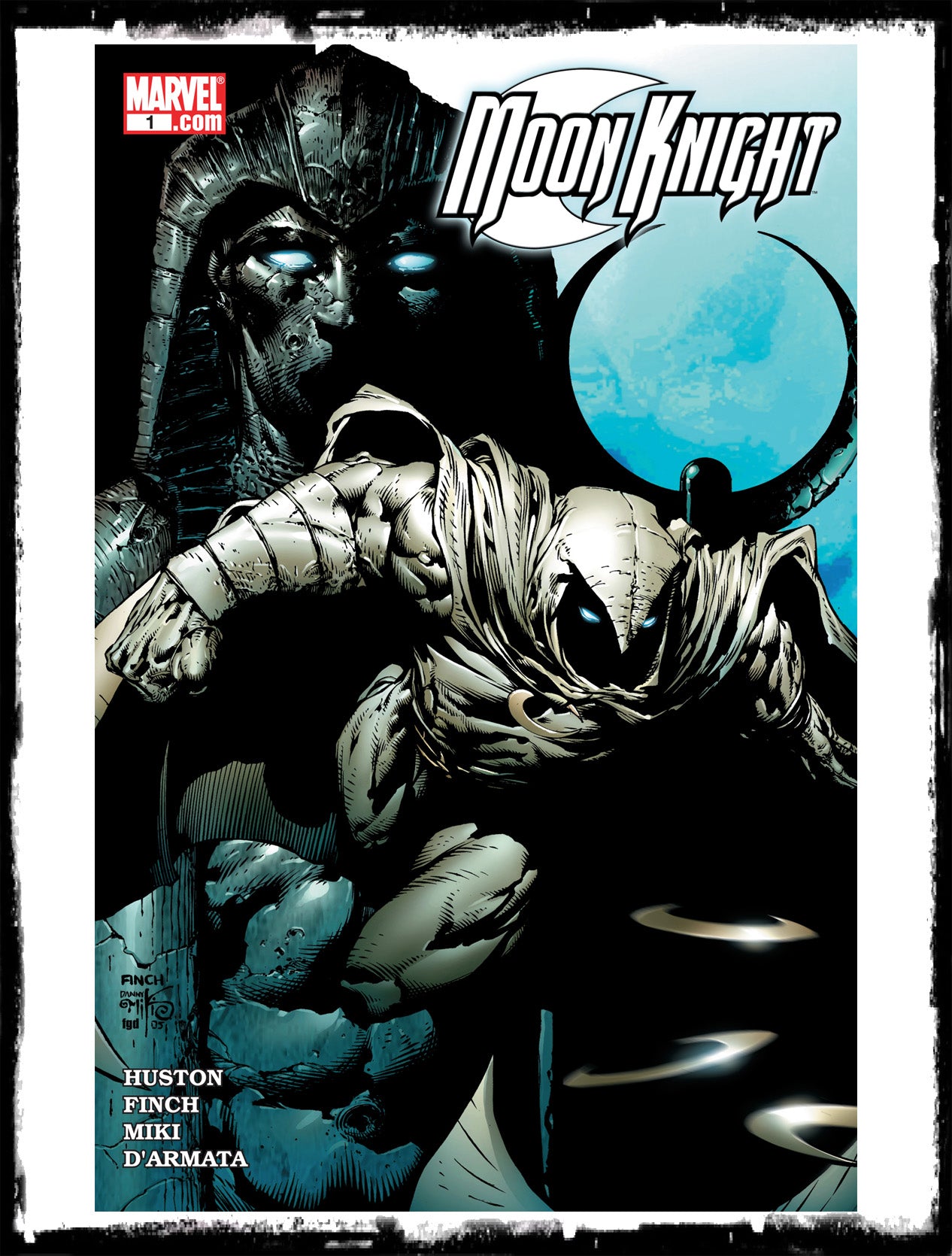 MOON KNIGHT - #1 HOT BOOK! DAVE FINCH COVER (2006 - NM)