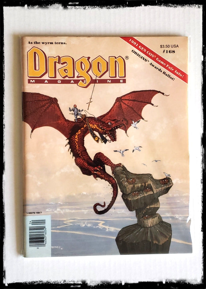 DRAGON MAGAZINE - ISSUE # 168 (CONDITION - FINE)