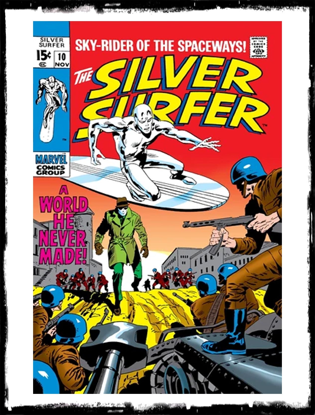 SILVER SURFER - #10 “A WORLD HE NEVER MADE!” (1969 - VF)