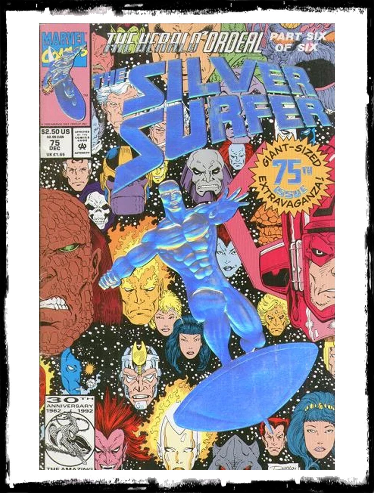 SILVER SURFER - #75 HOLOFOIL / HERALD ORDEAL (1992 - NM)