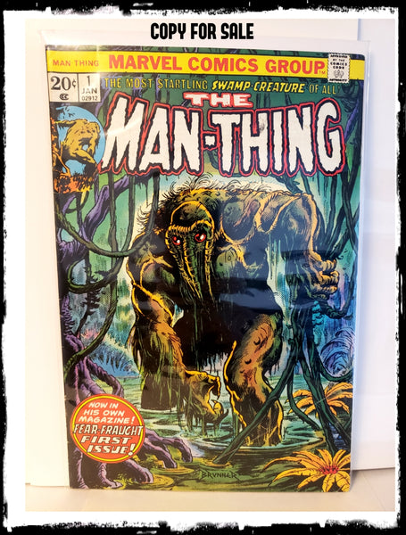 MAN-THING - #1 2ND APP OF HOWARD THE DUCK (1974 - FN+)