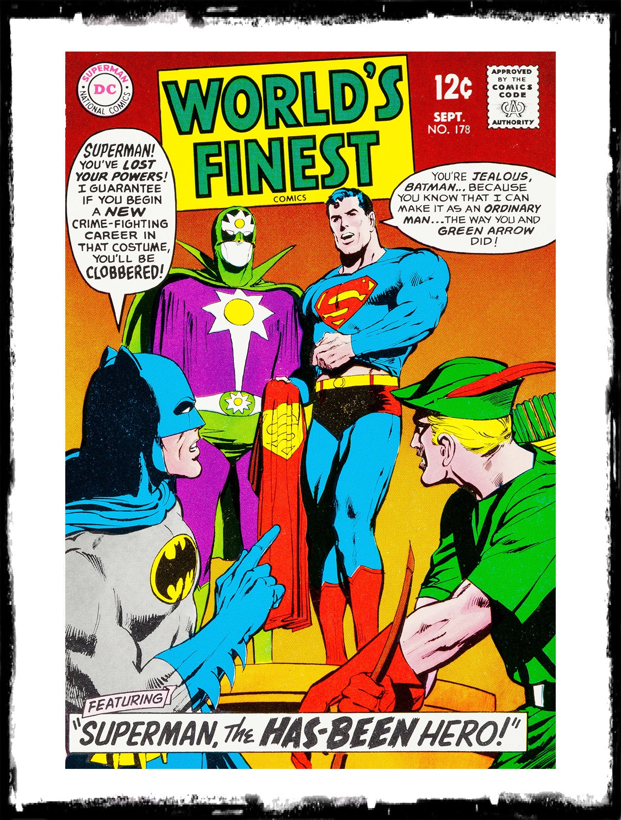 WORLD’S FINEST - #178 SUPERMAN AS SUPERNOVA (1968 - VF/VF+)