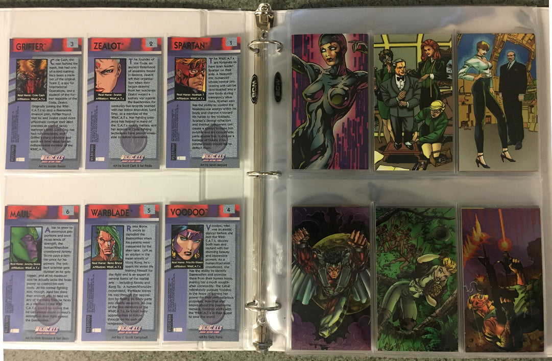 WILDC.A.T.S 1994 OVERSIZED CHROMIUM TRADING CARDS - COMPLETE SET