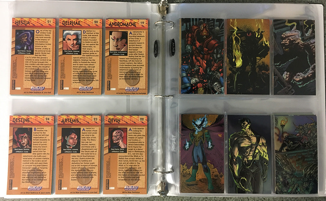 WILDC.A.T.S 1994 OVERSIZED CHROMIUM TRADING CARDS - COMPLETE SET