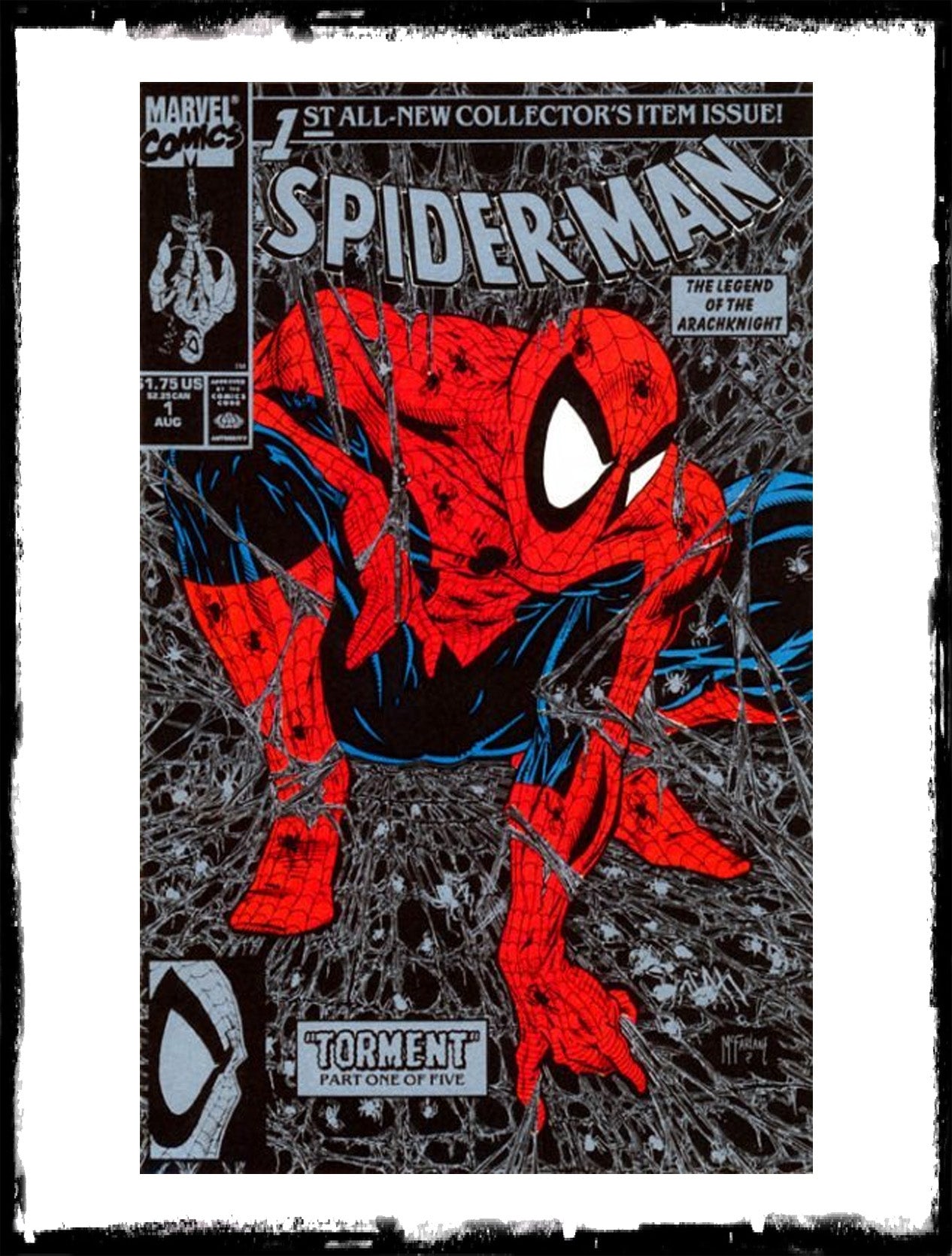 SPIDER-MAN - #1 BLACK & SILVER NO BAG VARIANT (1990 - NM)