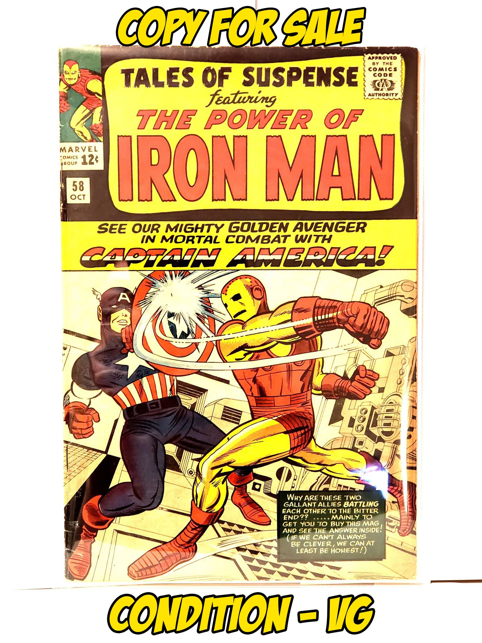 TALES OF SUSPENSE - #58 (1964 - CONDITION FN) – TURBO COMICS